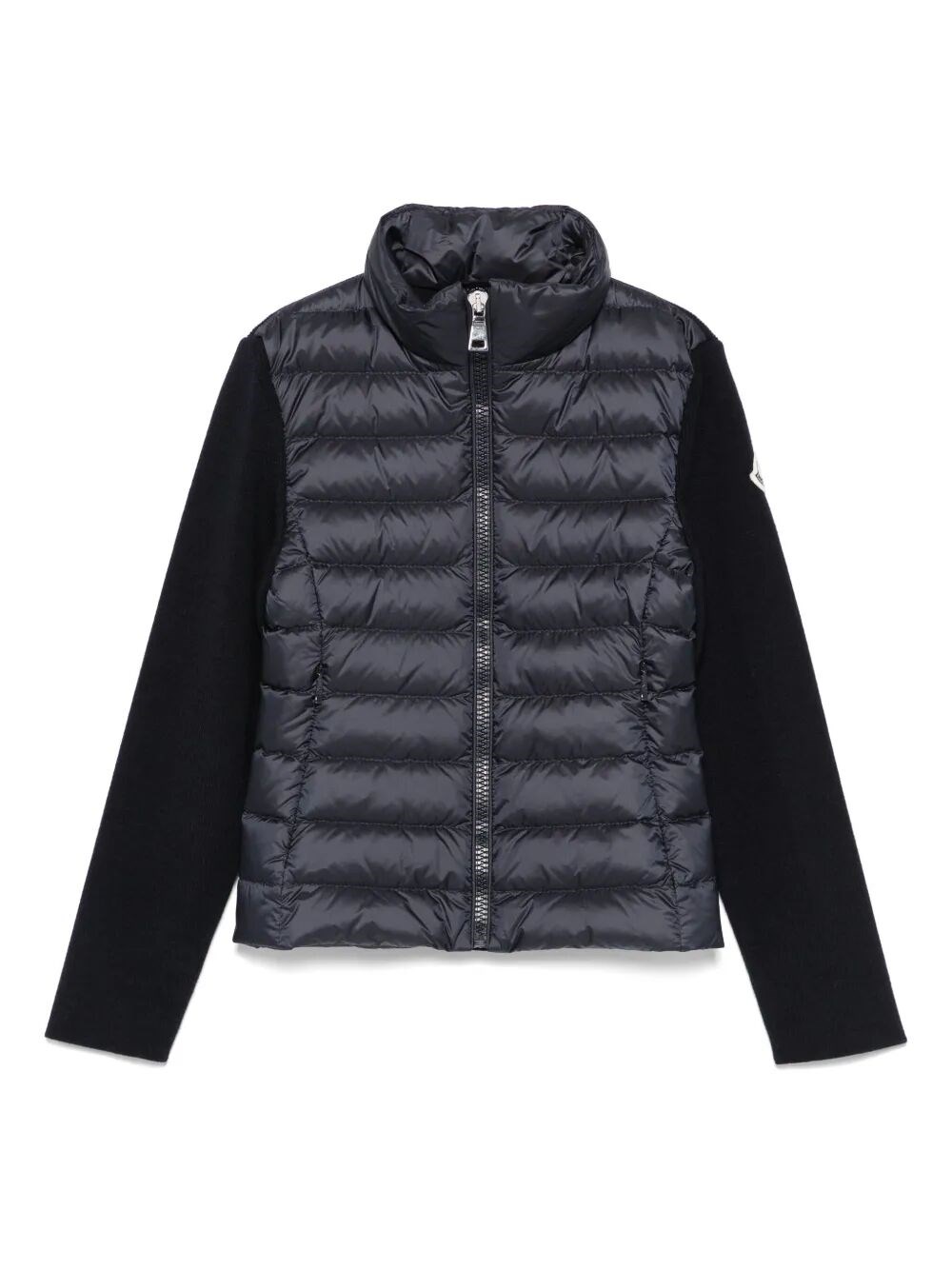 Zip-Up Padded Cardigan