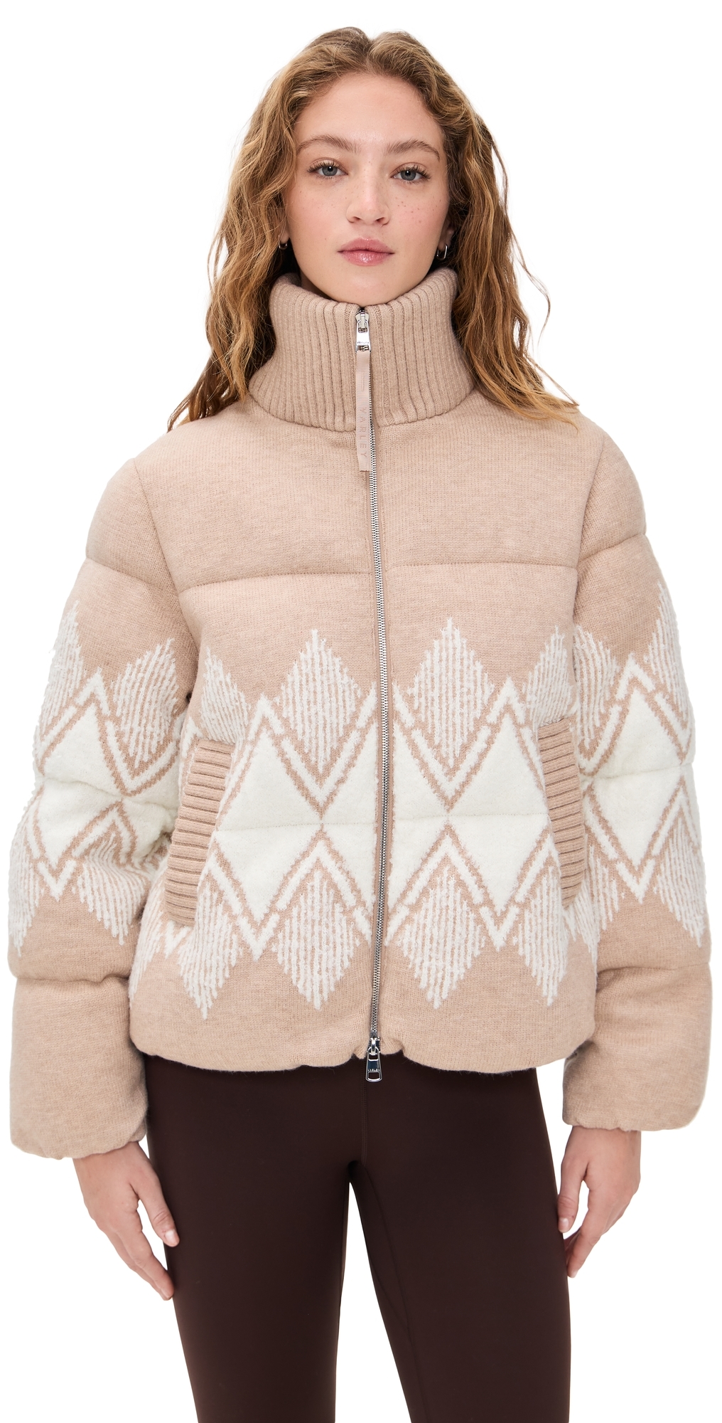 Belinda Knit Puffer Light Taupe