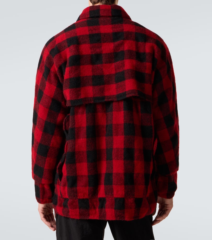 Checked wool jacket