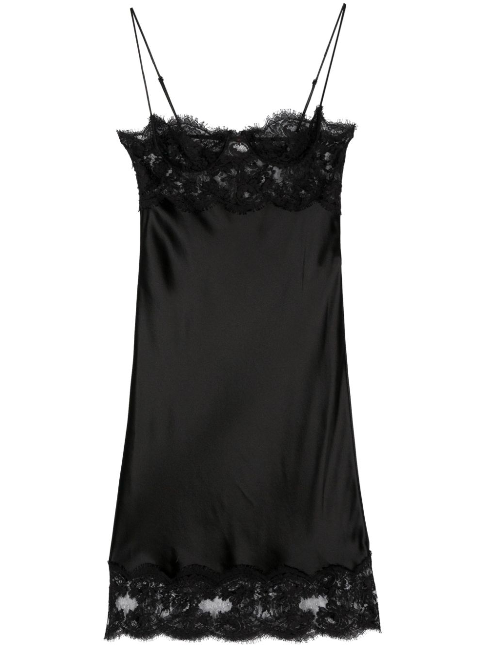 Kleid slip dress - Black