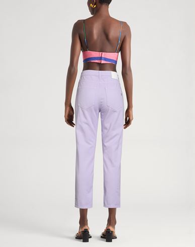 Woman Pants Lilac Size 29 Cotton