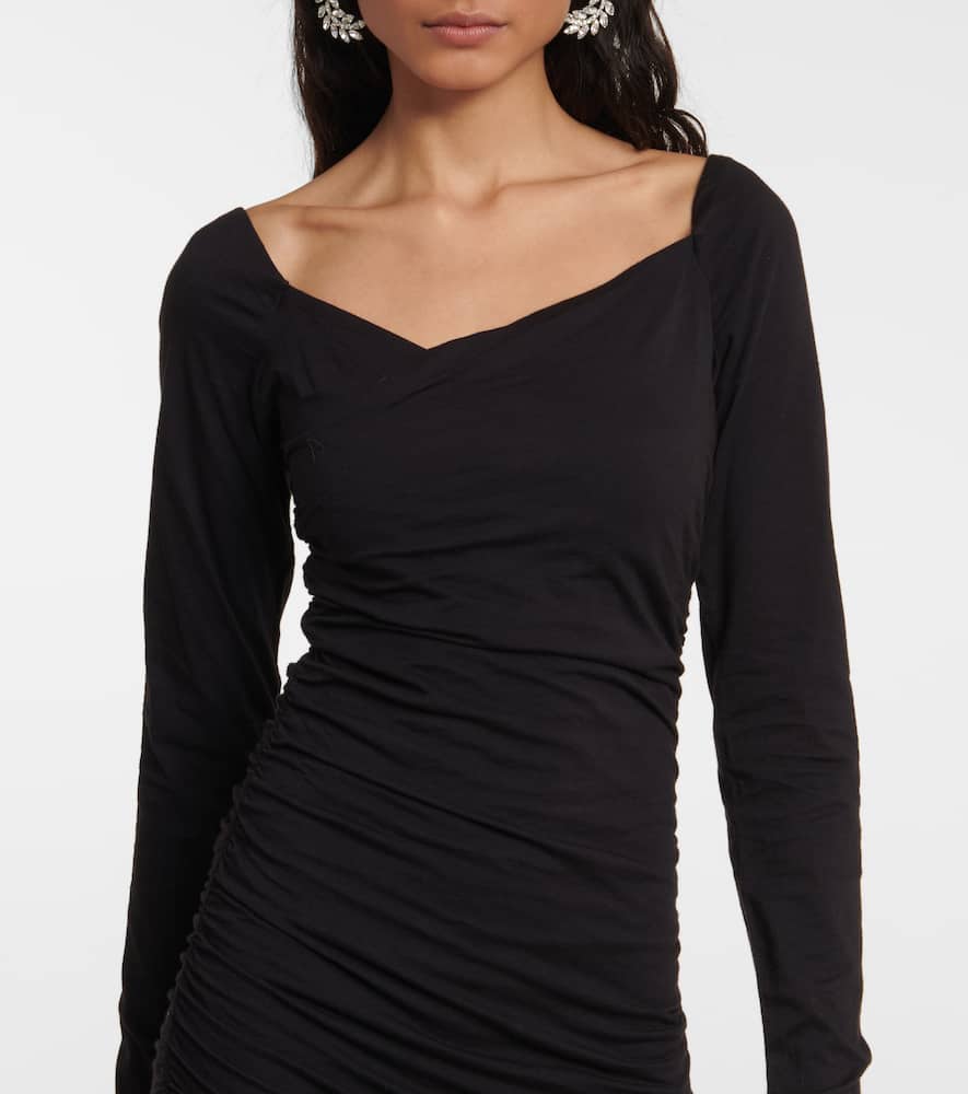 Tori cotton-blend jersey midi dress