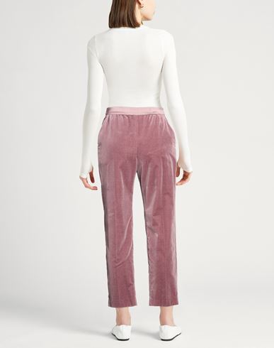 Woman Pants Mauve Size 0 Cotton, Elastane