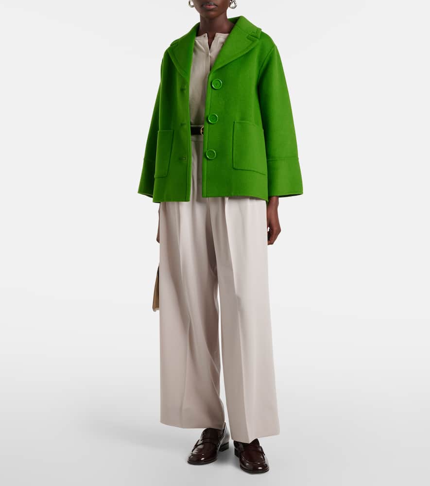 Nichols wool wide-leg pants