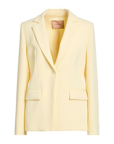 Woman Blazer Pastel yellow Size 8 Polyester