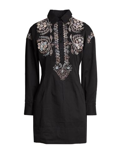 Woman Mini dress Black Size L Cotton