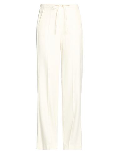 Caractère Woman Pants Cream Size 12 Viscose, Wool