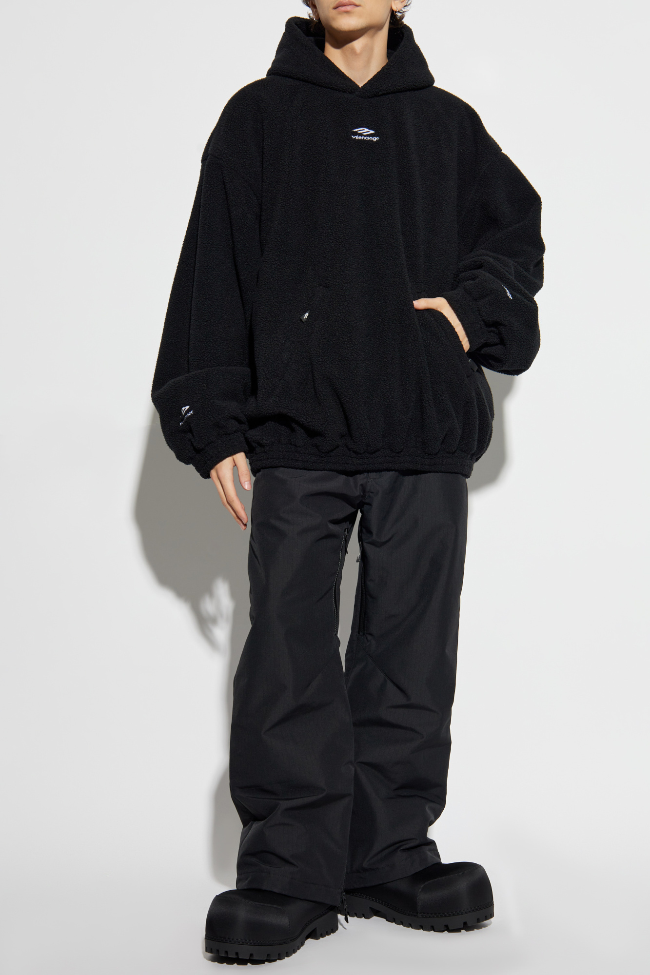 Fleece Sweatshirt From The Skiwear Collection, Men's, Black