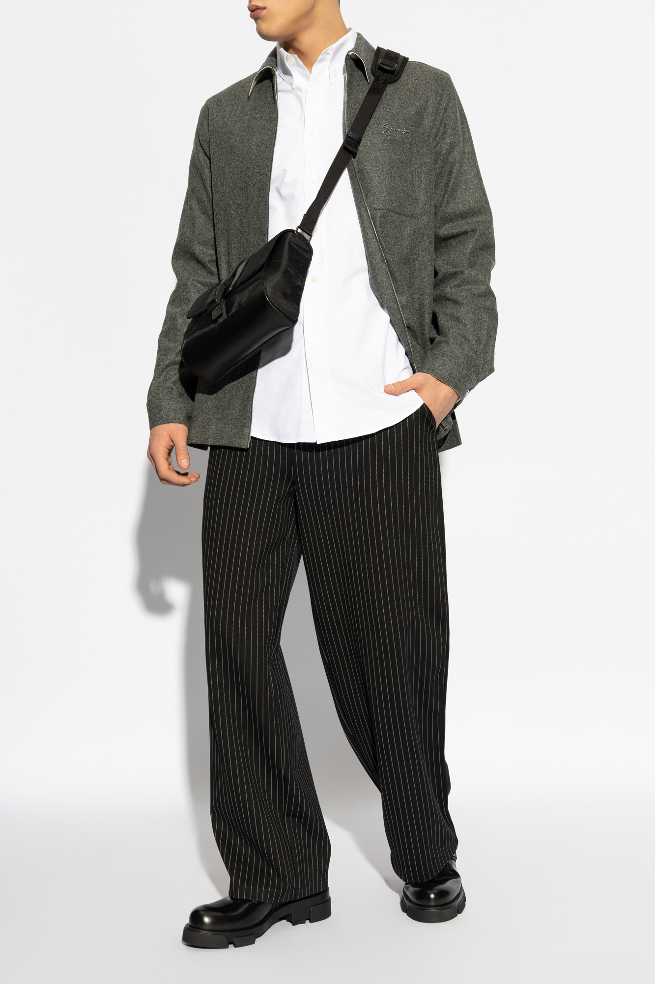 Shirt With Monogram, Men's, White