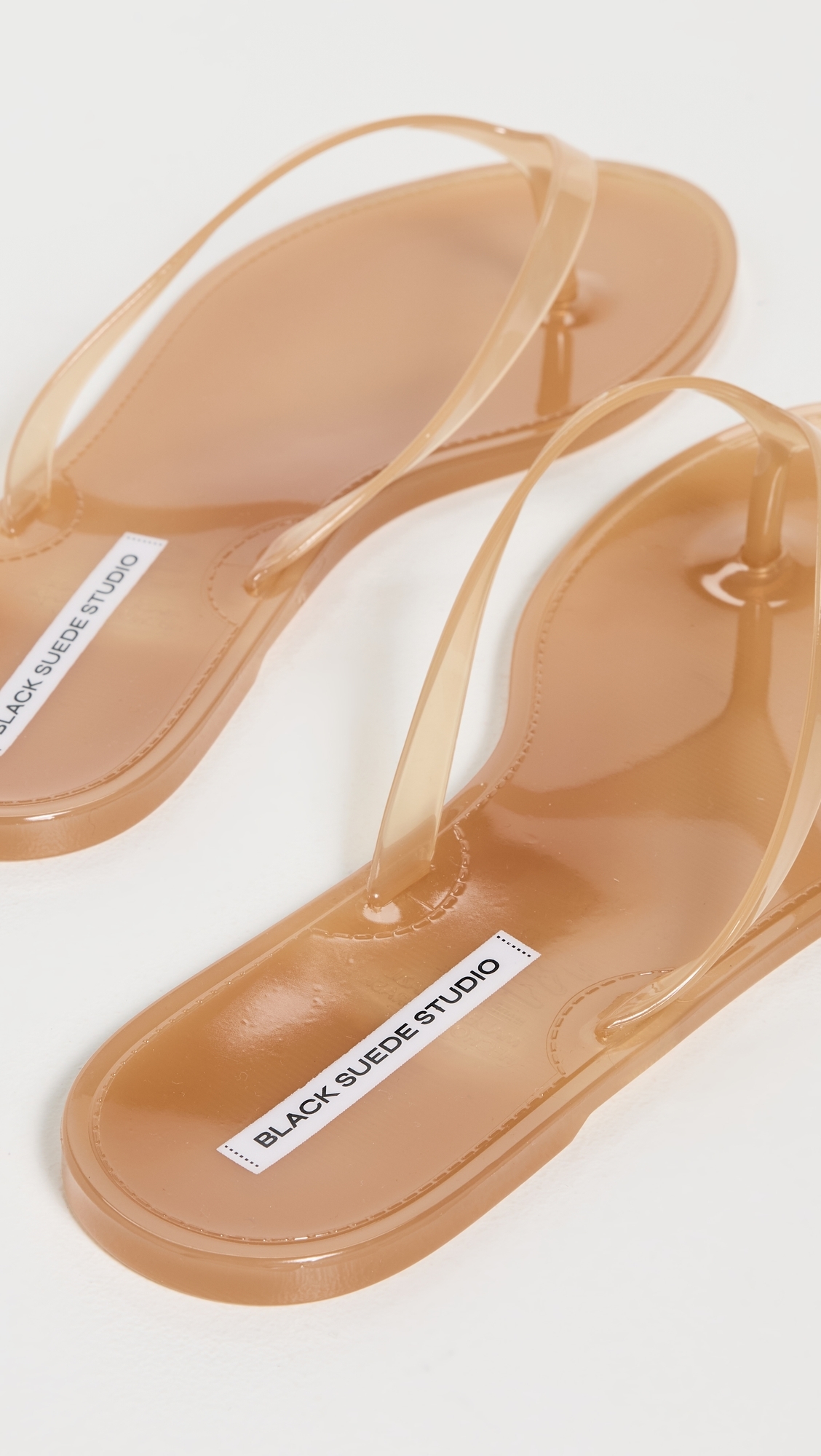 Crystal Jelly Flip Flops Terracotta