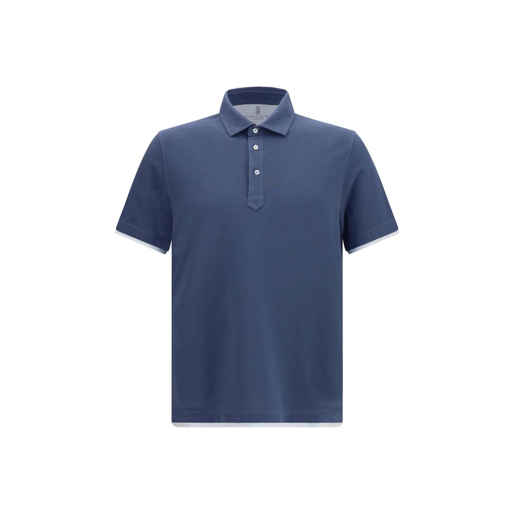 Cotton Polo Shirt — Blue