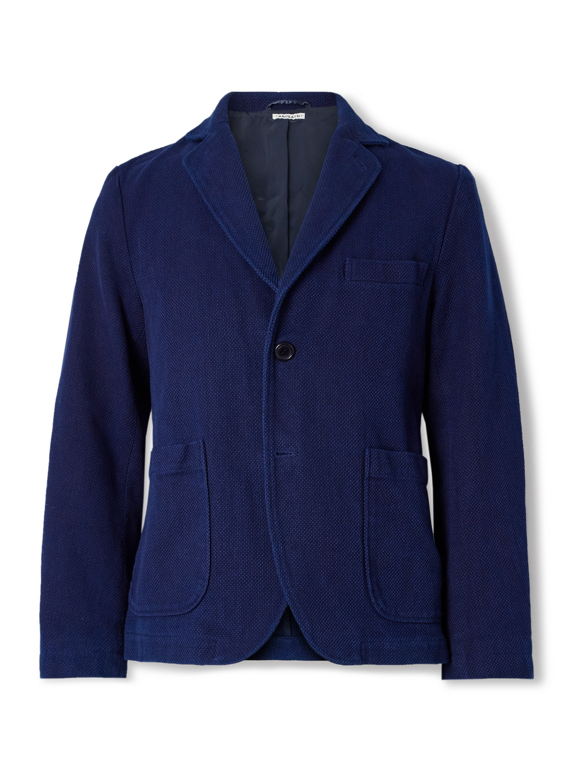 Sashiko Cotton-Piqué Suit Jacket