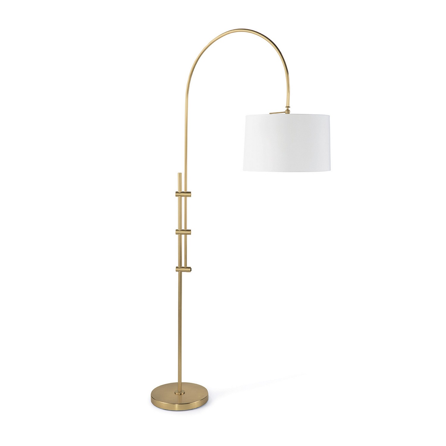 Natural Brass Floor Lamp from the Arc Collection