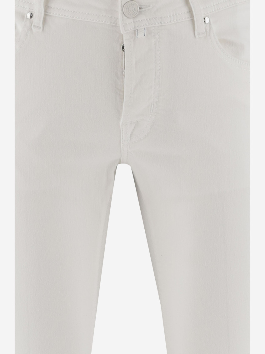 Stretch Cotton Blend Pants