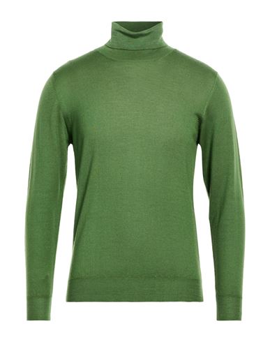 Man Turtleneck Green Size 40 Merino Wool