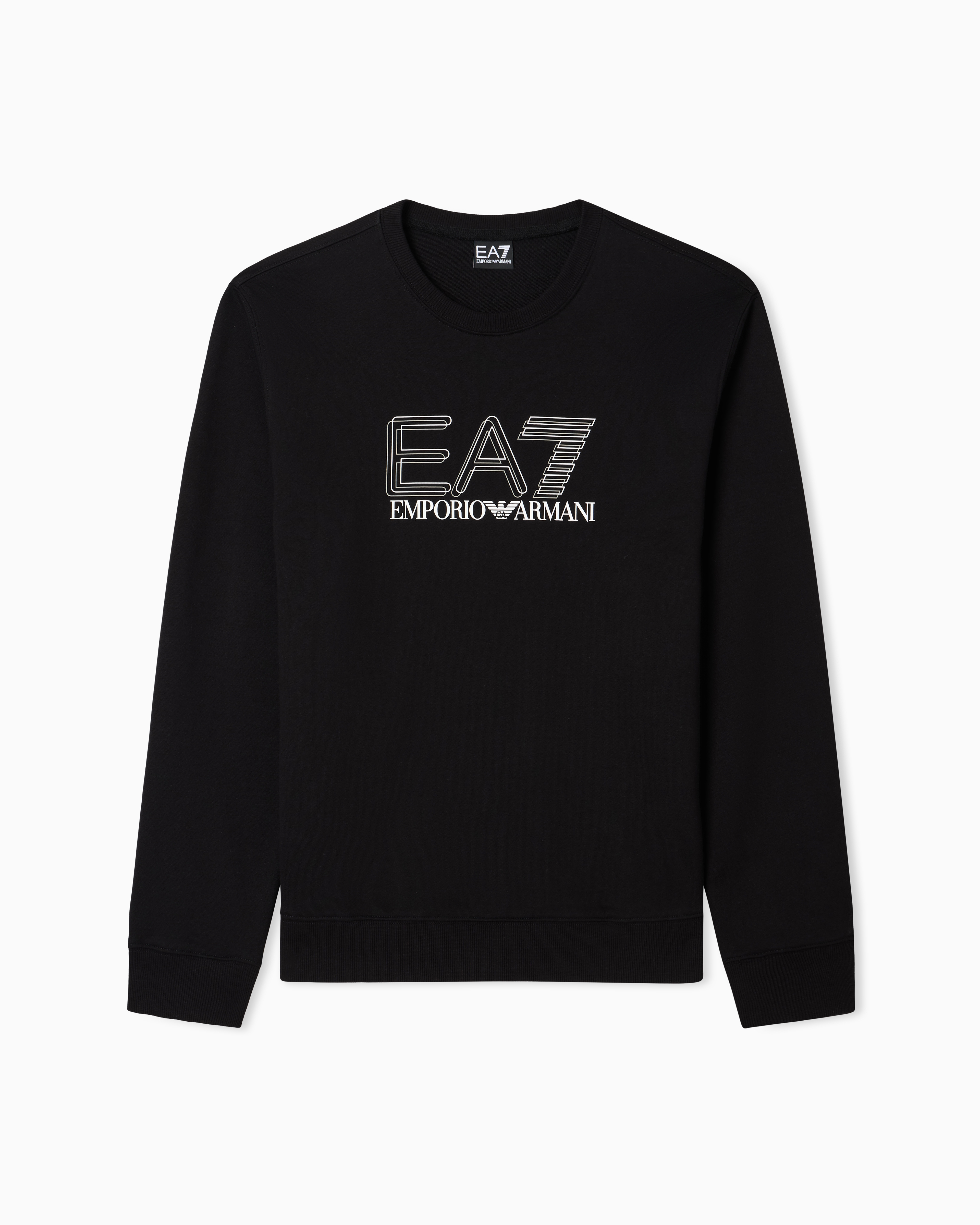 Visibility cotton zip-up sweatshirt with logo