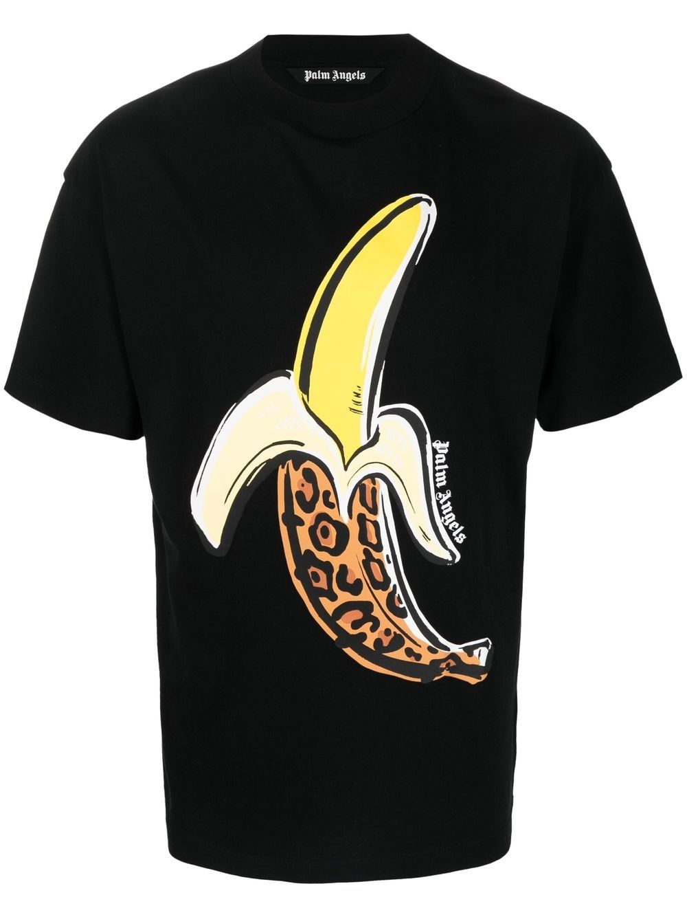 Graphic-print cotton T-shirt - Black
