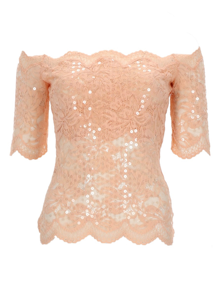 Lace Embellished Top