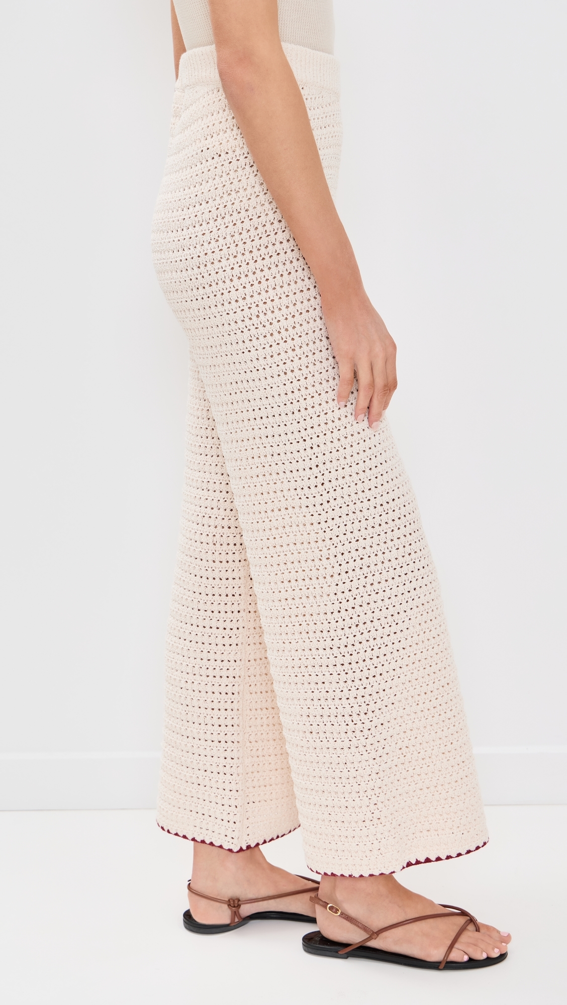 Stella Crochet Pants Cream