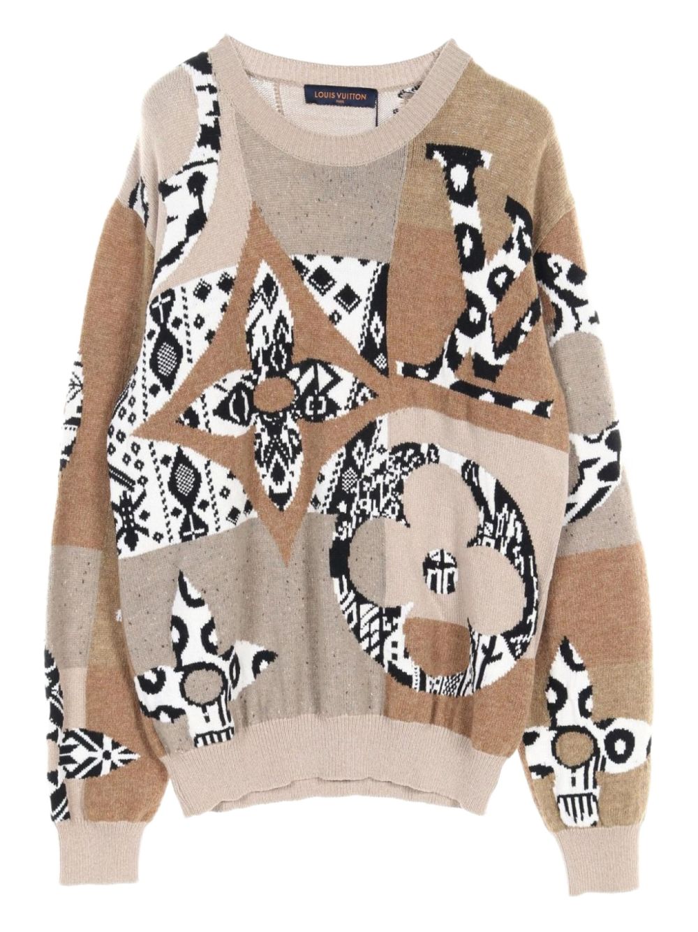 Louis Vuitton Pre-Owned 2020s fair-isle sweater - Neutrals