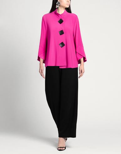 Woman Jacket Fuchsia Size 10 Polyester, Elastane