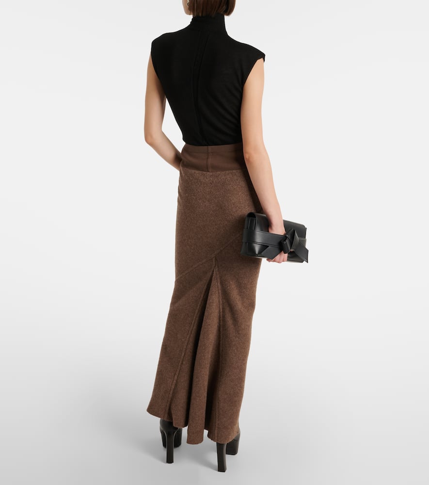 Coda wool maxi skirt