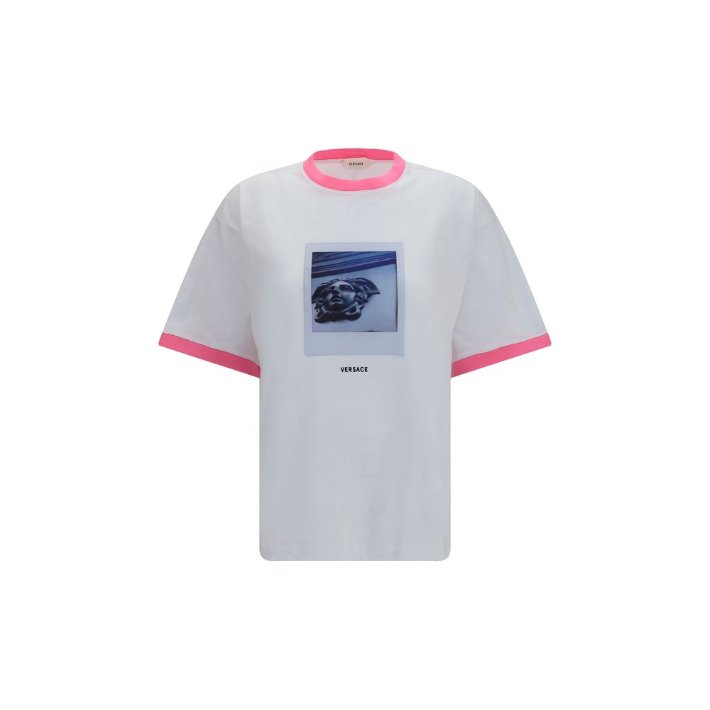 Medusa Polaroid Graphic T-Shirt — White
