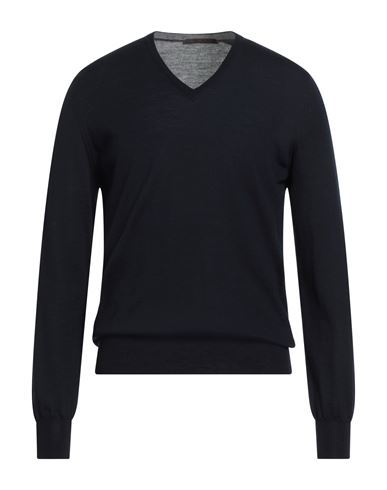 Per Anteprima Man Sweater Midnight blue Size 46 Virgin Wool
