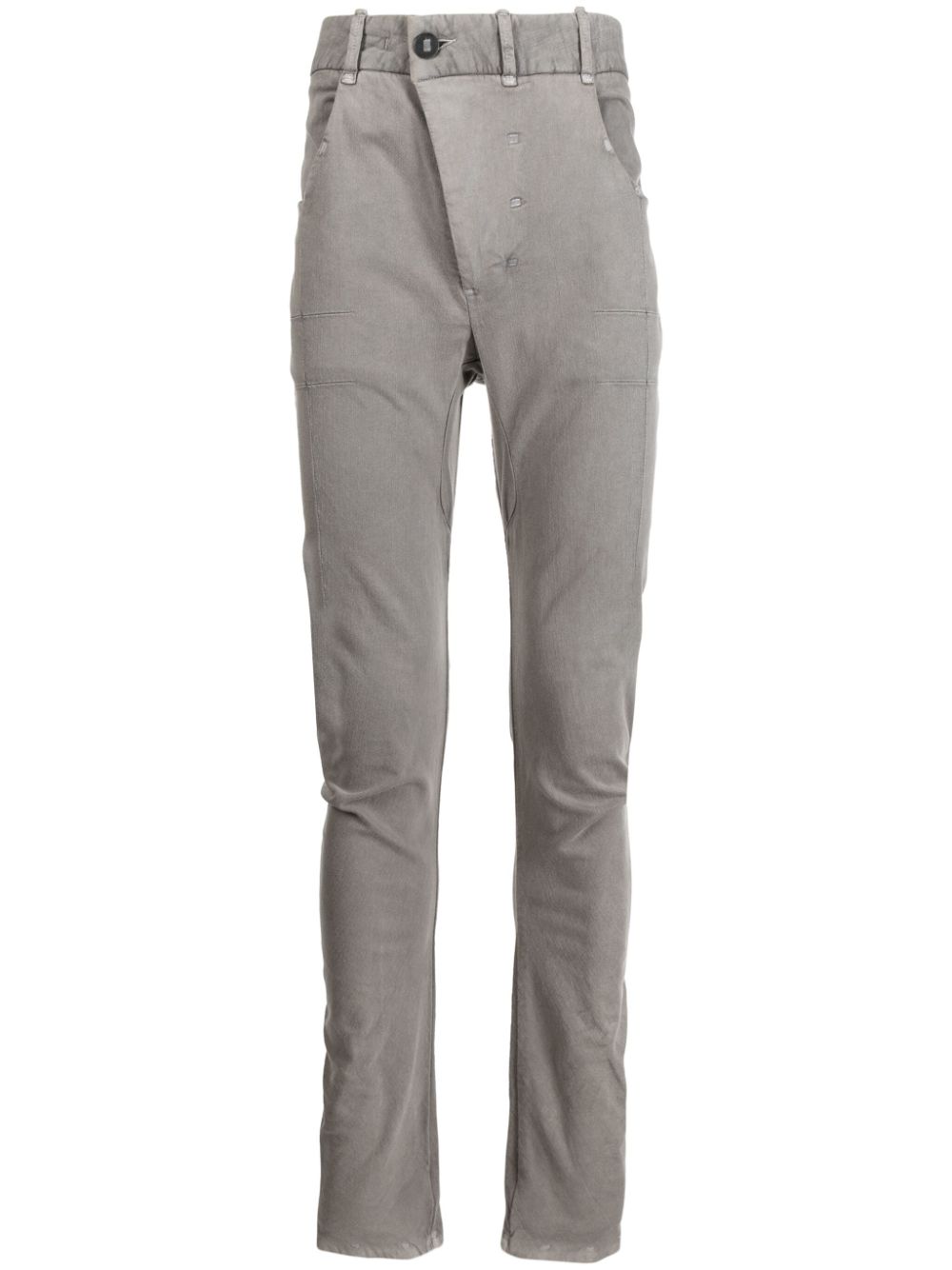 Mid-rise skinny trousers - Grey
