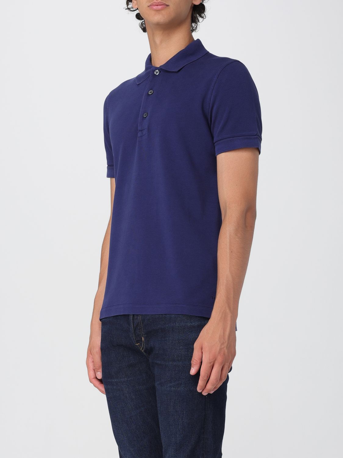 Polo Shirt Men color Blue