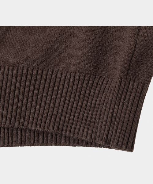 Essential Daily Round Knit Brown