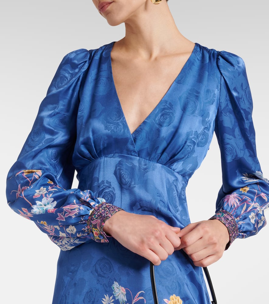 Paisley midi dress