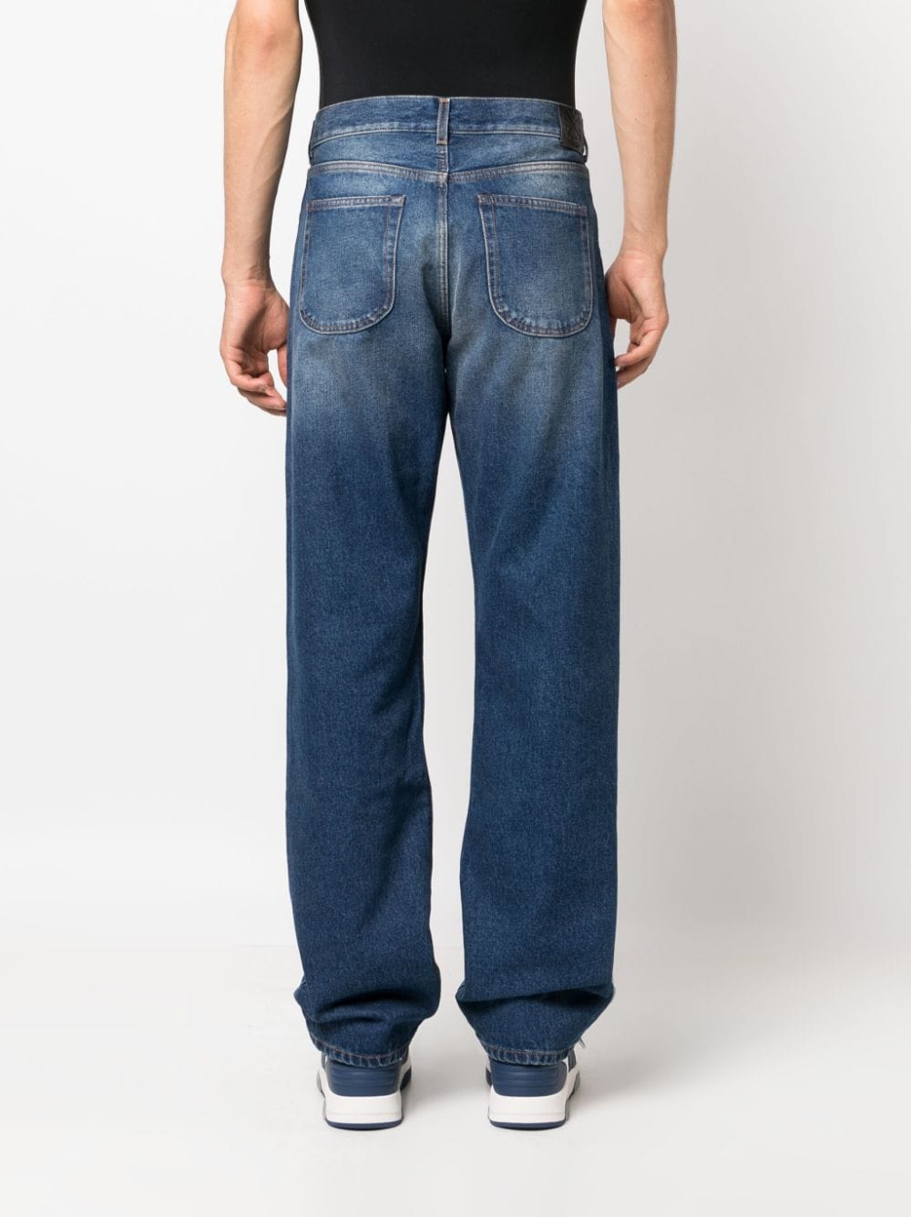 Loose-fit straight-leg jeans - Blue