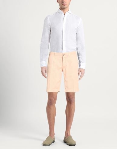 Man Shorts & Bermuda Shorts Salmon pink Size 32 Cotton, Lyocell, Elastane