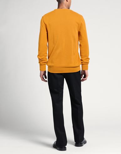 Man Sweater Orange Size 44 Cotton