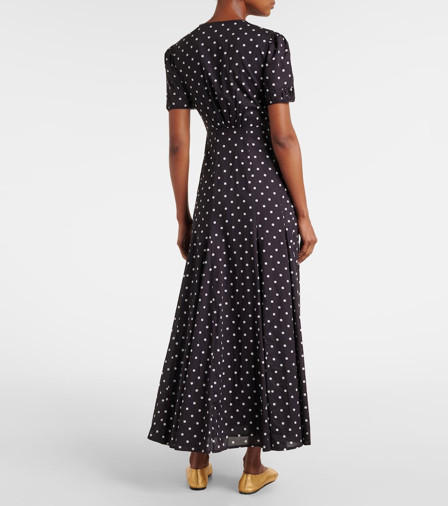 Paloma polka-dot maxi dress