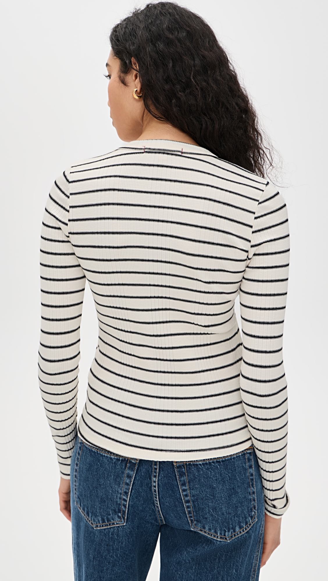 Joanna Long Sleeve Tee Natural/Black