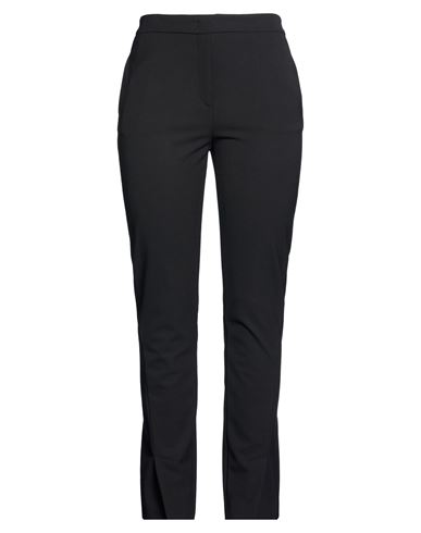 Woman Pants Black Size 10 Virgin Wool, Polyamide, Elastane