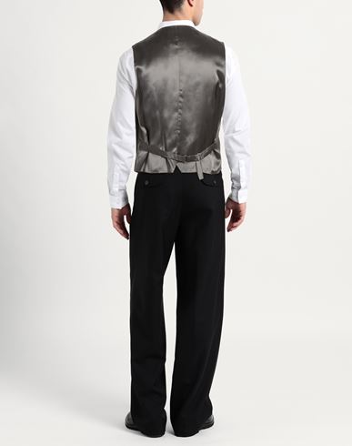 Man Tailored Vest Black Size 40 Virgin Wool, Elastane