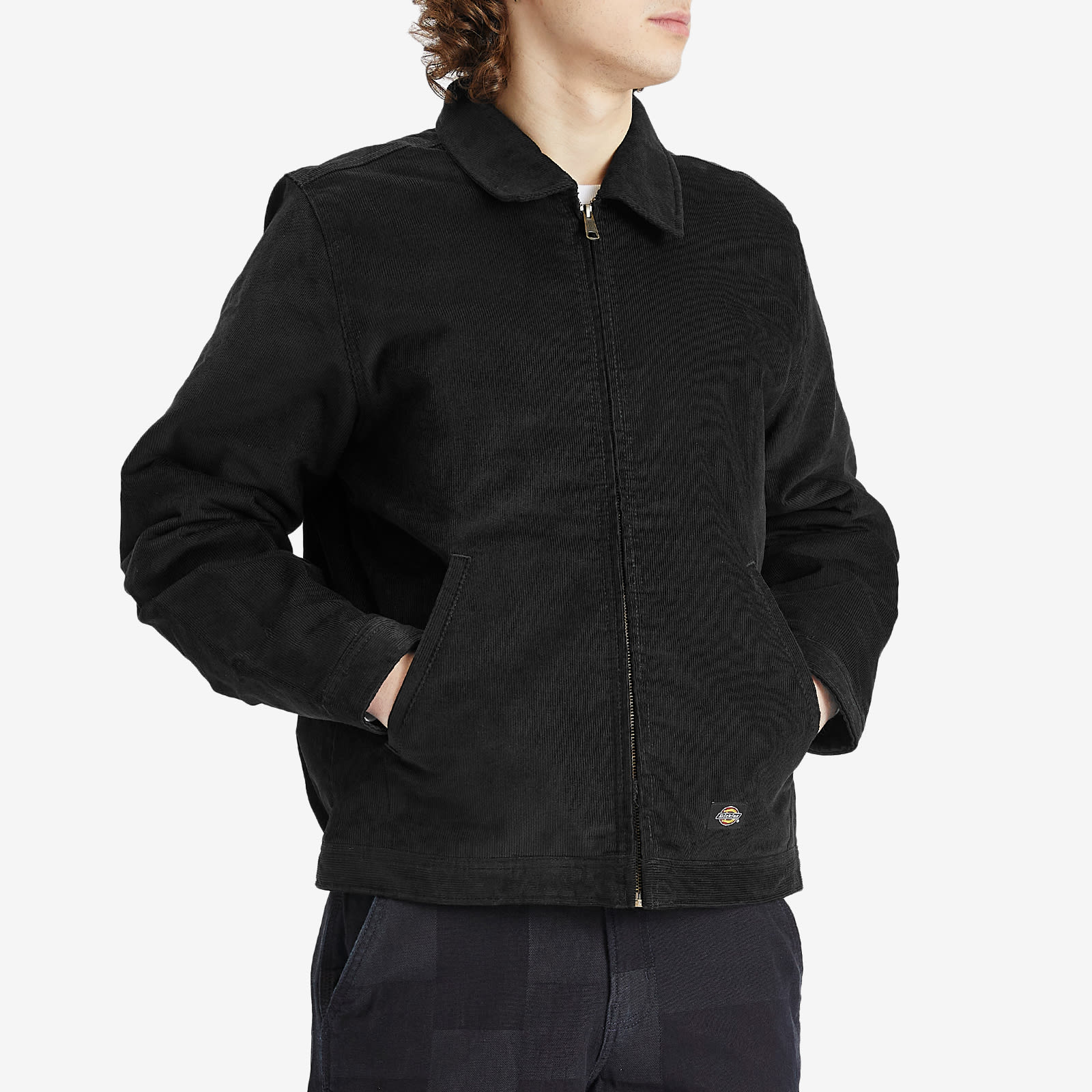 Men's Corduroy Eisenhower Jacket in Black