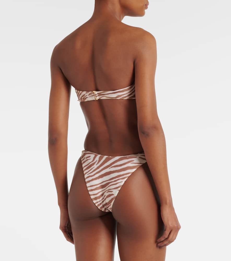 '90s zebra-print bikini bottoms