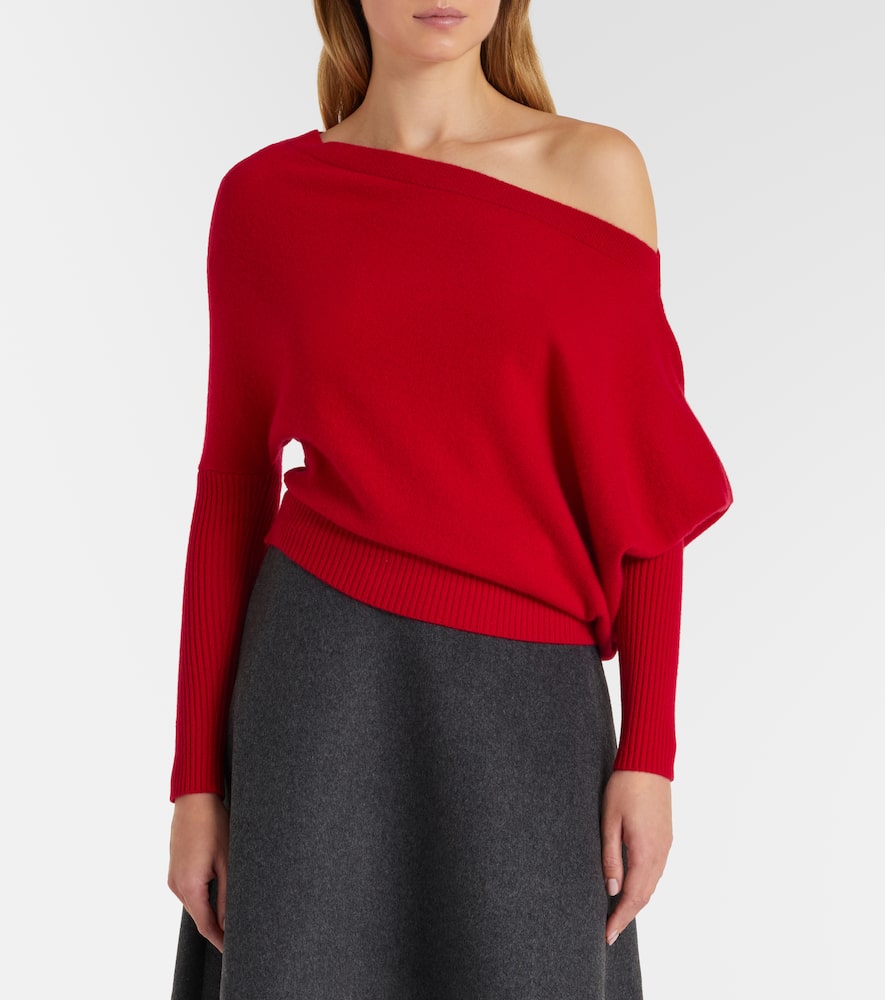 Paxi one-shoulder cashmere sweater