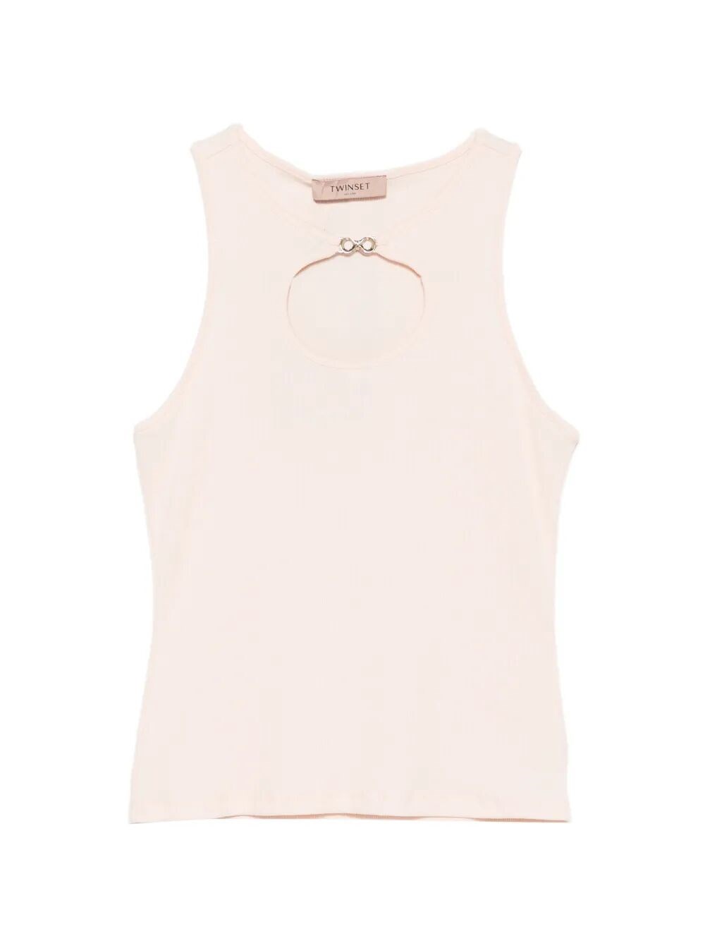 Ribbed Tank Top With `Infinity` Logo