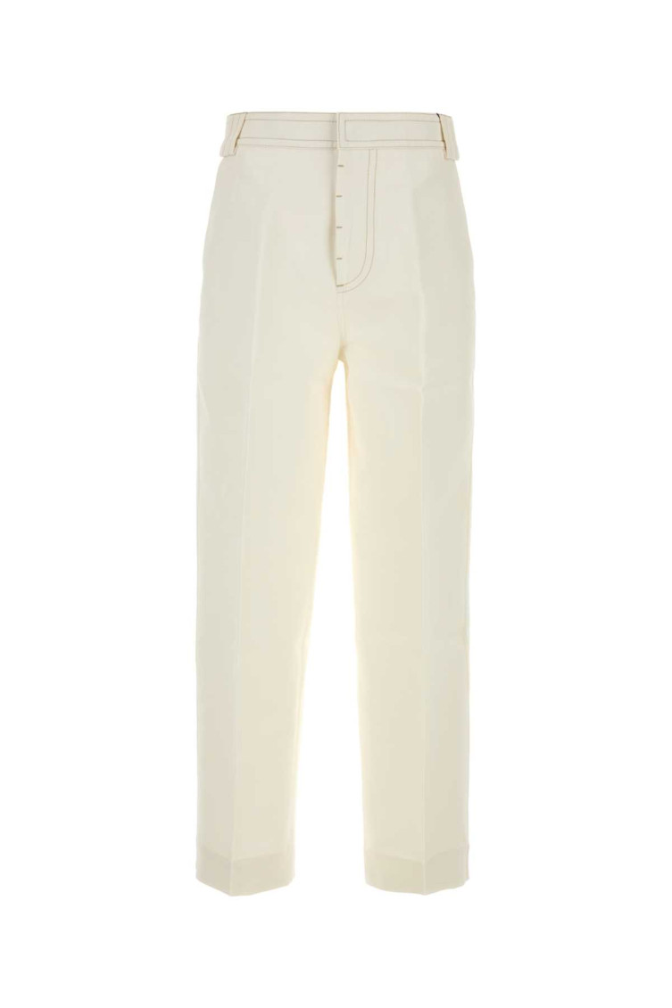 Ami Paris - cotton baggy trousers belt loops back pocket
