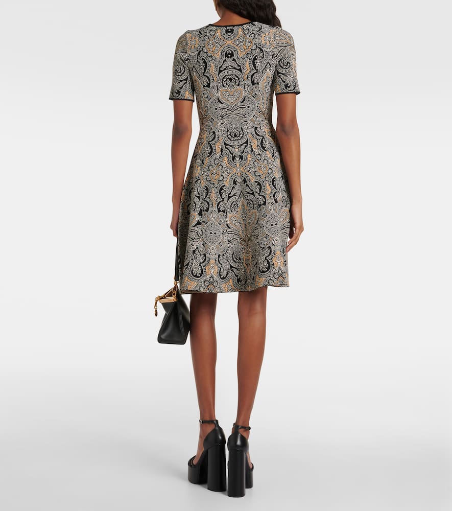 Paisley printed minidress