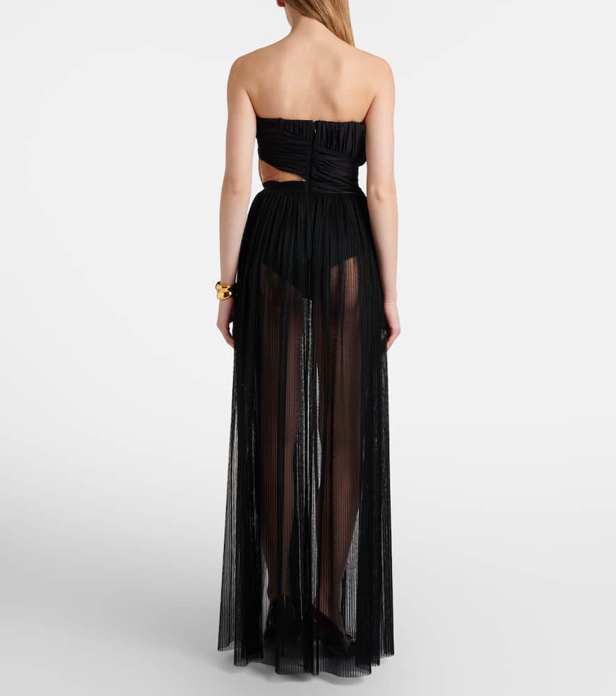 Semi-sheer gown