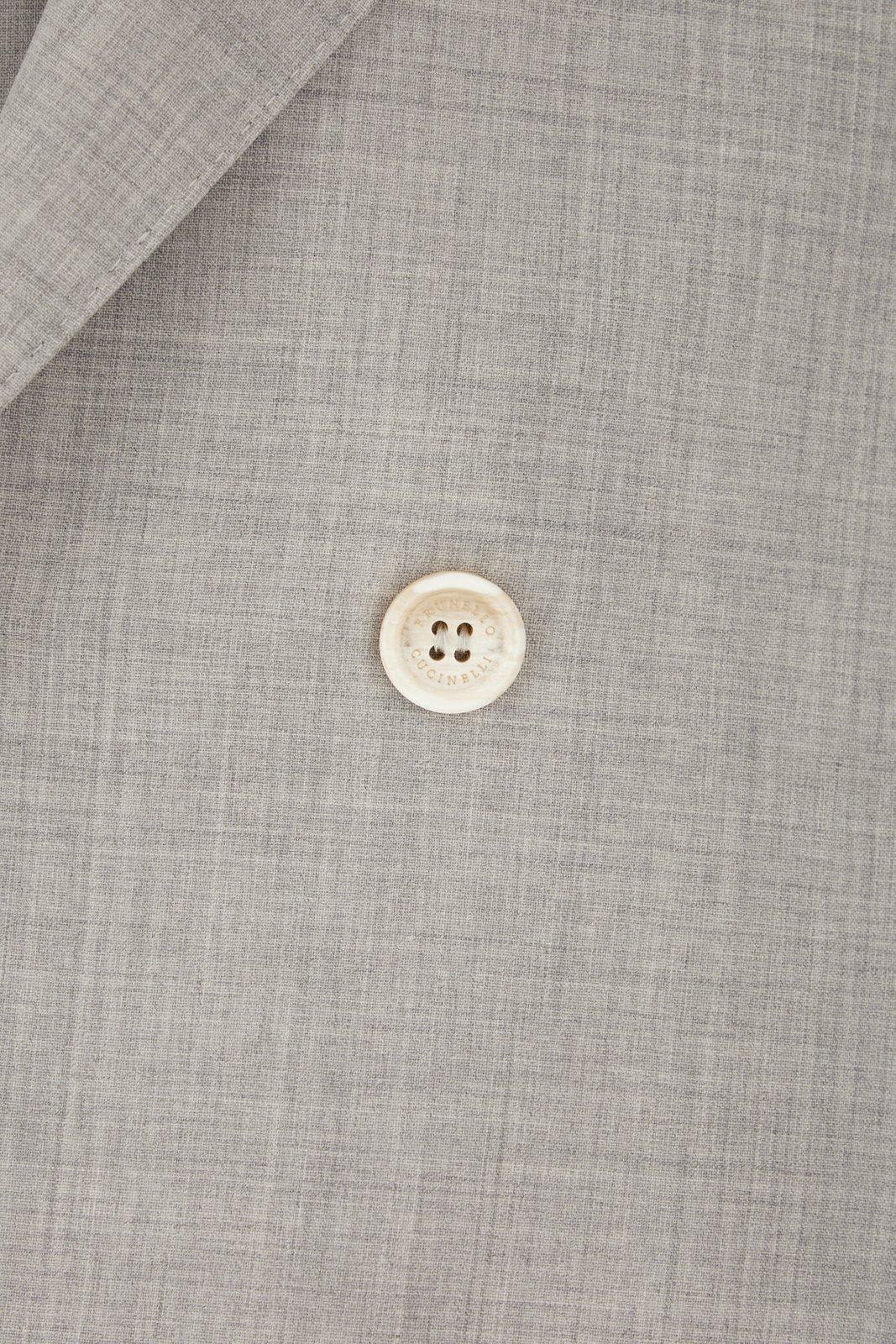 Double-breasted tailored blazer - Grey