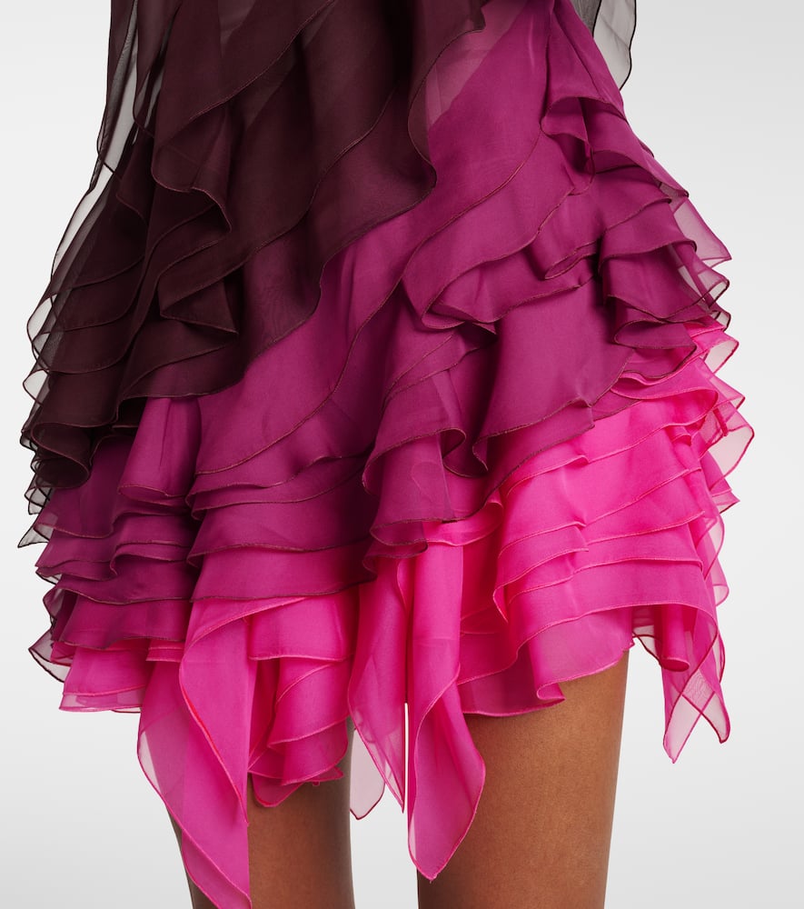 Kiera ruffled tiered minidress