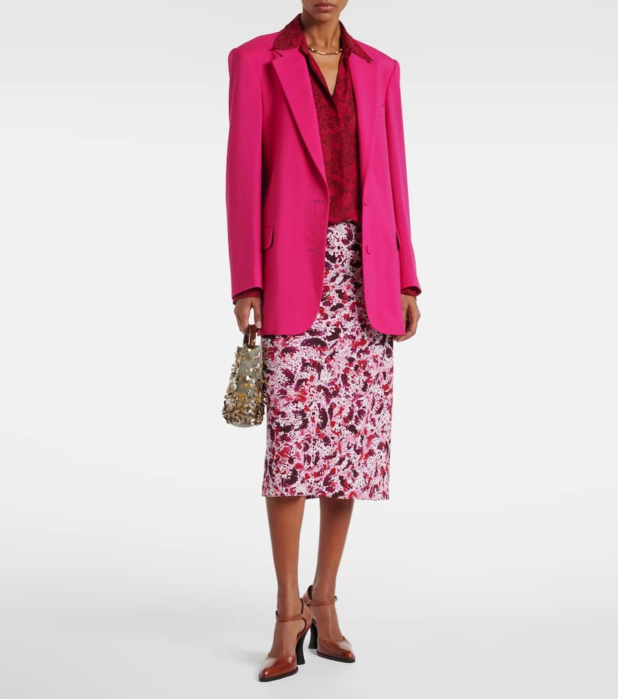Floral pencil skirt