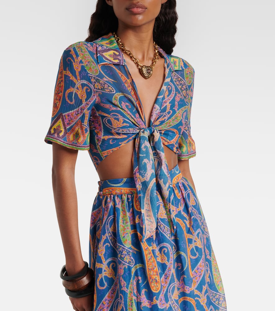 Paisley crop top